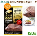 北の極エゾシカやわらかステーキ120g 北海道産原材料100%:犬用ドッグフード鹿