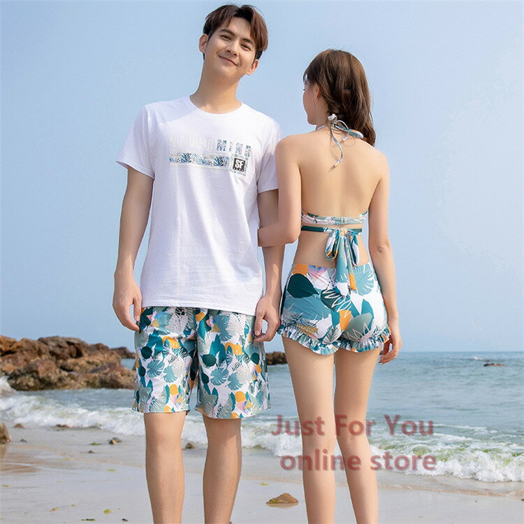 楽天Just For You online storeペア 水着 カップル水着 レディース メンズ 5点セット 女子ビキニ メンズ水着 男性セット tシャツ サーフパンツ みずぎ ビーチウェア ミズギ 男女 プール 海外旅行 新婚旅行 お祝い プレゼント 夏