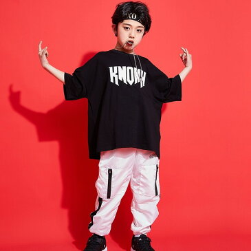 キッズ ダンス 衣装 キッズダンス衣装 セットアップ HIPHOP ヒップホップ 半袖tシャツ 子供 サルエルパンツ ジャージ ジュニア ダンストップス キッズダンス 衣装