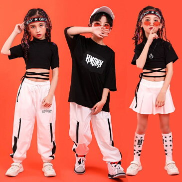キッズ ダンス 衣装 キッズダンス衣装 セットアップ HIPHOP ヒップホップ 半袖tシャツ 子供 サルエルパンツ ジャージ ジュニア ダンストップス キッズダンス 衣装