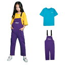 キッズ ダンス 衣装 ヒップホップ サロペット 子供服 ヒップホップ ダンスパンツ ダンス衣装 キッズ ジャズ 子供 オーバーオール サスペンダー パンツ ずぼん 半袖シャツ