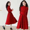 新作 赤 ワンポイント 子供 ワンピース 子供服 プリンセス ドレス 長袖 韓国 子供服 コーデュロイ 女の子 発表会 秋 春秋 冬 キッズ ガールズ フォーマル かわいい 子ども 子供服 ピアノ ドレス 結婚式 入学式 入園式 卒業式 卒園式 七五三 双子120-170cm
