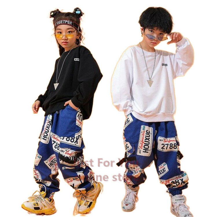 キッズダンス衣装 韓国 セットアップ 2点セット トップス ズボン 男の子 ヒップホップ 子供服 キッズ ダンス 衣装 キッズ服 ファッション パーカー パンツ 春 秋 ヒップホップ サルエルパンツ