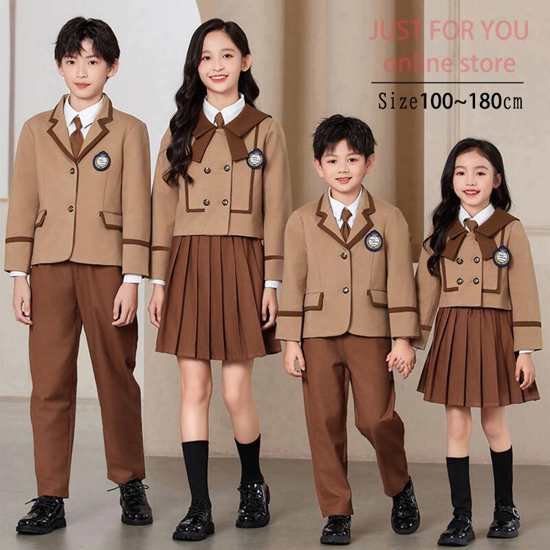 卒業式 スーツ 女の子 韓国 制服 卒服 女の子 フォーマル スーツ キャメル 入学式 スーツ ブラウン 茶色 セットアップ 男の子 女の子 パンツ スカート 卒業式 キッズ 子供スーツ 男子 子ども服 卒園式 ジュニア フォーマルスーツ 結婚式 お受験 七五三 100-180cm
