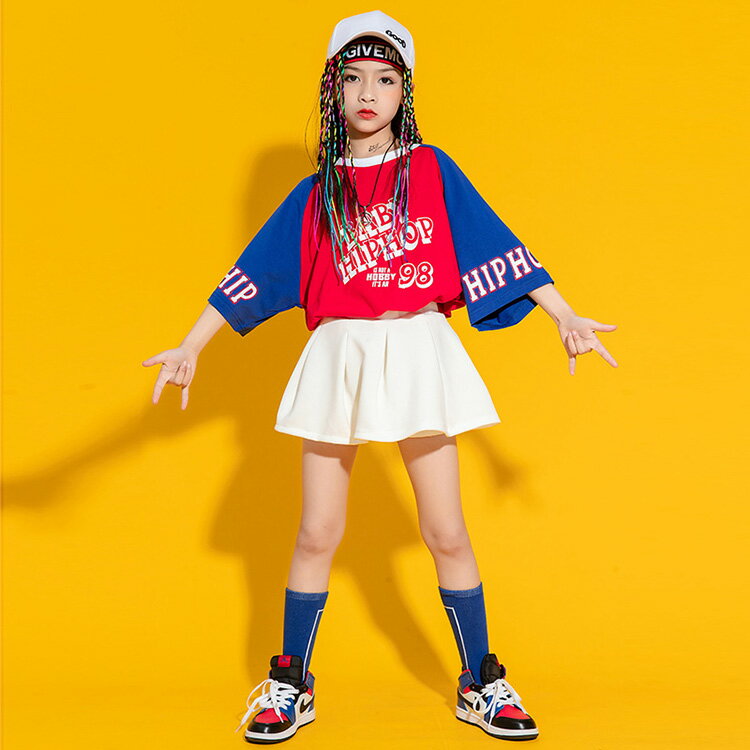 ダンス衣装ヒップホップキッズダンス衣装ギンガムチェックワイトパンツダンスパーカーゆったり子供服長袖シャツ女の子男の子ジャズダンスオールシーズンオシャレ