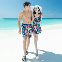 ペア水着 ペアルック カップル 水着 ワンピース 水着 レディース メンズ 花柄 パッド付き メンズ水着 男性用 ビーチパンツ サーフパンツ みずぎ mizugi ミズギ 男女 温泉 ハネムーン 蜜月 海外旅行 新婚旅行 夏