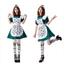 ハロウィン レディース コスチューム コスプレ 制服 仮装用 大人用 女性用 ワンピース 髪飾り エプロン ハロウィン衣装 演劇 ハロウィン仮装 文化祭 余興 ...
