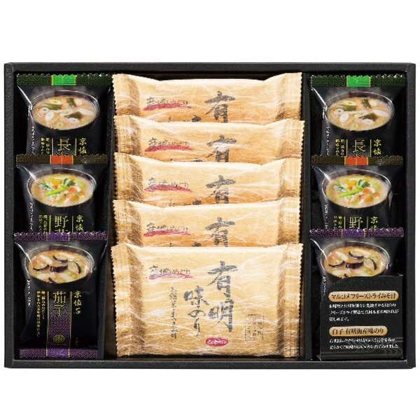 【香典返し 送料無料】 みそ汁 ギフト マルコメ 即席みそ汁 フリーズドライ 味噌汁 有明のり 味付海苔 セット 詰め合わせ インスタント 惣菜 食品 引き出物 四十九日 引出物 お返し 喪中 法事 お供え物 満中陰志 忌明け 49日 挨拶状 粗供養 品物 お礼 NF-BON