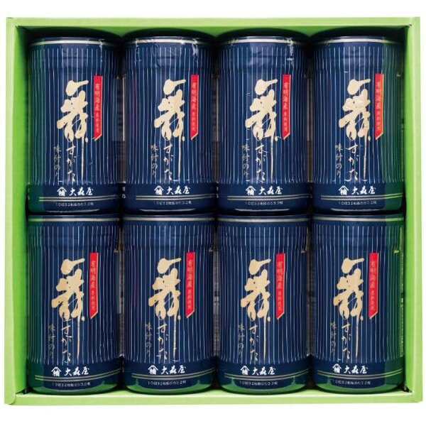 【香典返し 送料無料】 海苔 ギフト 大森屋 味付け海苔 味付海苔 味のり 舞すがた 卓上 8個 セット 詰め合わせ ご飯のお供 乾物 食卓 食品 常温 引き出物 四十九日 引出物 お返し 喪中 法事 お供え物 満中陰志 忌明け 49日 挨拶状 粗供養 品物 お礼 NA-40G