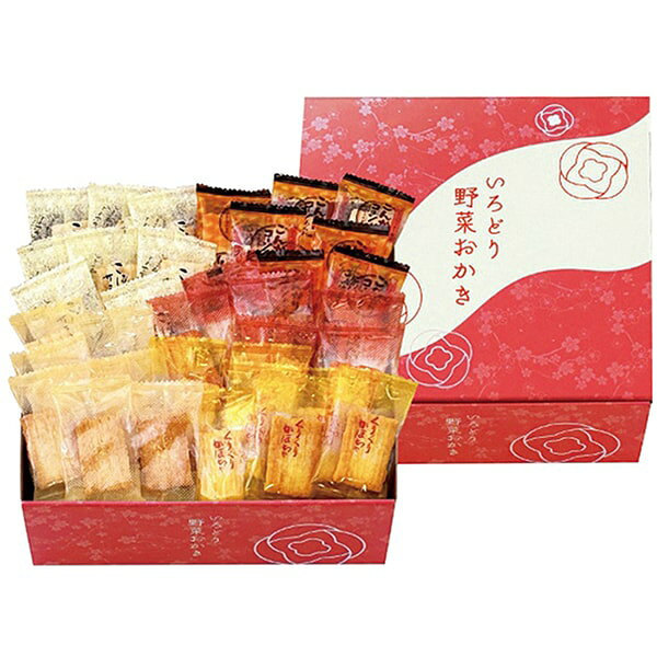 ●商品名/いろどり野菜おかき ギフト IR-2M●商品内容/おかきミックス個包装(トマト・じゃがいも・ごぼう・とうもろこし・かぼちゃ)140g●箱サイズ/約21.5×8.3×21.5cm●重量/約355g●賞味期限/製造日より常温約210日●生産国/日本国産もち米を使用。5種類(トマト・じゃがいも・ごぼう・とうもろこし・かぼちゃ)のお野菜が入ったおかきを便利な個包装にしてバラエティ豊かに詰合せました。※メーカー都合により、デザイン・内容等が変更になる場合がございます。香典返し専門店 ジャストハートのオンラインショッピング(通信販売)では、香典返しで先様に喜ばれるこだわりのギフトを多数ご用意しております。今人気のカタログギフトやお買い得商品も多数掲載。数量限定の最大60%OFF商品もございます。のし紙や包装紙など豊富なギフトオプションをご選択可能。企業・法人様の大量注文にも丁寧にご対応させて頂きます。年賀欠礼の喪中ハガキや法要案内ハガキなどの無料印刷サービスや香典帳や名簿の整理も大変便利でお得です。香典返し以外にも様々な用途にご対応いたしますので、何なりとお尋ね下さい。