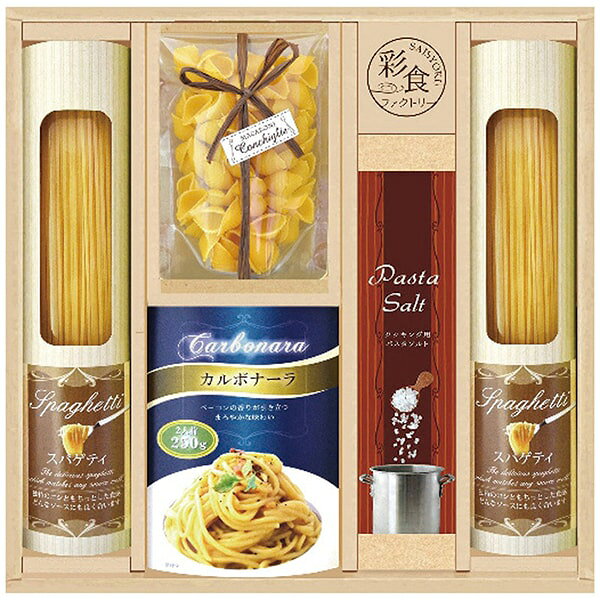 ●商品名/味わいソースで食べるパスタセット PHF-BEY●商品内容/スパゲティ100g×2、マカロニ(コンキリエ)70g×1、パスタソース2人前250g(カルボナーラ)・パスタソルト100g×各1●箱サイズ/約29.6×5.5×31.5cm●重量/約980g●賞味期限/製造日より常温約390日●アレルゲン/卵・乳成分・小麦・大豆・豚肉●生産国/日本コシのある乾燥スパゲティと大容量2人前のパスタソースがセットになりました。簡単調理ですぐに食べられるお手軽パスタセットです。※メーカー都合により、デザイン・内容等が変更になる場合がございます。香典返し専門店 ジャストハートのオンラインショッピング(通信販売)では、香典返しで先様に喜ばれるこだわりのギフトを多数ご用意しております。今人気のカタログギフトやお買い得商品も多数掲載。数量限定の最大60%OFF商品もございます。のし紙や包装紙など豊富なギフトオプションをご選択可能。企業・法人様の大量注文にも丁寧にご対応させて頂きます。年賀欠礼の喪中ハガキや法要案内ハガキなどの無料印刷サービスや香典帳や名簿の整理も大変便利でお得です。香典返し以外にも様々な用途にご対応いたしますので、何なりとお尋ね下さい。