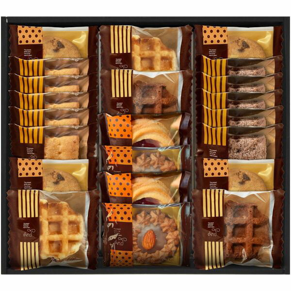 Rakuten - 【香典返し 送料無料】 スイーツ お菓子 ギフト 焼き菓子 洋菓子 アンドスイーツセレクション クッキー セット 詰め合わせ 個包装 食品 食べ物 引き出物 四十九日 引出物 お返し 喪中 法事 お供え物 満中陰志 忌明け 49日 挨拶状 粗供養 品物 お礼 ANZ-252