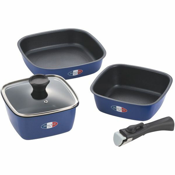 【香典返し 送料無料】 キッチン用品 調理器具 ギフト 片手鍋 ジャンヌエコール 着脱ハンドル角型鍋 3点 セット 詰め合わせ 台所用品 日用品 雑貨 引き出物 四十九日 引出物 お返し 喪中 法事 お供え物 満中陰志 忌明け 49日 挨拶状 粗供養 品物 お礼 JE-127