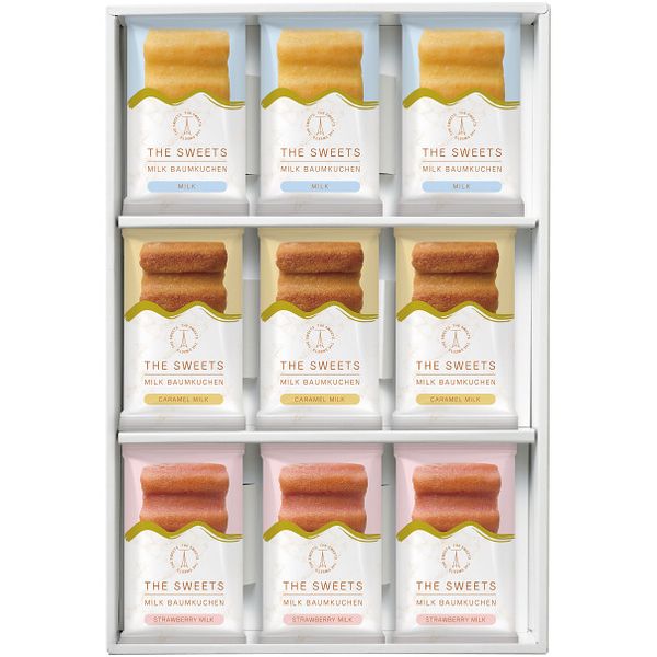 楽天ジャストハート 香典返し 法事法要【香典返し 送料無料】 スイーツ ギフト お菓子 洋菓子 焼き菓子 ザ スウィーツ ミルクバウムクーヘン 9個 セット 詰め合わせ 食品 個包装 引き出物 四十九日 引出物 お返し 喪中 法事 お供え物 満中陰志 忌明け 49日 挨拶状 粗供養 品物 お礼 SRB-2518