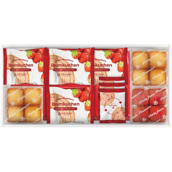 【香典返し 送料無料】 スイーツ ギフト お菓子 洋菓子 焼き菓子 あまおう苺バウムクーヘン プチフィナンシェ セット 詰め合わせ 食品 個包装 引き出物 四十九日 引出物 お返し 喪中 法事 お供え物 満中陰志 忌明け 49日 挨拶状 粗供養 品物 お礼 FAO-30RD