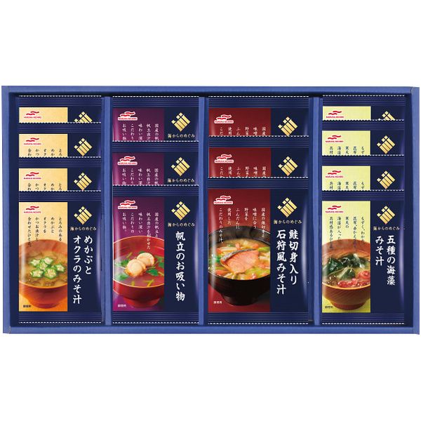 【香典返し 送料無料】 惣菜 ギフト 即席みそ汁 味噌汁マルハニチロ 海からのめぐみ 海鮮 フリーズドライ セット 詰め合わせ 食品 グルメ 食べ物 引き出物 四十九日 引出物 お返し 喪中 法事 お供え物 満中陰志 忌明け 49日 挨拶状 粗供養 品物 お礼 MFD-30N