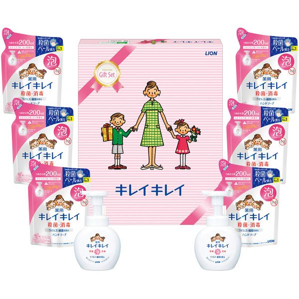 【香典返し 送料無料】 ハンドソープ ギフト 本体 詰め替え ライオン キレイキレイ 泡タイプ セット 詰め合わせ ボディケア せっけん 衛生日用品 引き出物 四十九日 引出物 お返し 喪中 法事 お供え物 満中陰志 忌明け 49日 挨拶状 粗供養 品物 お礼 LKG-30