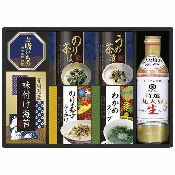 【香典返し 送料無料】 調味料 ギフト 醤油 キッコーマン 味付海苔 お茶漬け お吸い物 ふりかけ セット 詰め合わせ 食品 引き出物 四十九日 引出物 お返し 喪中 法事 お供え物 満中陰志 忌明け 49日 挨拶状 粗供養 品物 お礼 NBL-30C