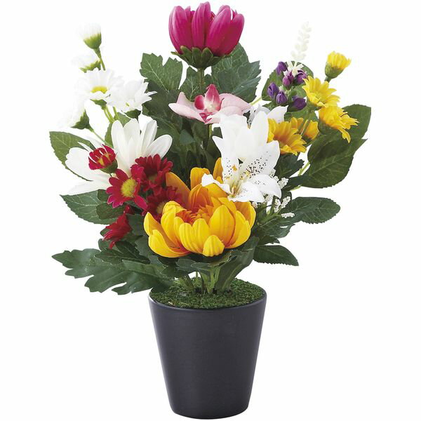 【香典返し 送料無料】 花 造花 ギフト アーティフィシャルフラワー 長く美しい仏花 凪 SC触媒加工 鉢植 お供え 御供 仏壇用 仏前 仏具 お悔やみ 法要 引き出物 四十九日 引出物 お返し 喪中 法事 お供え物 満中陰志 忌明け 49日 挨拶状 粗供養 品物 お礼 BUGA-02-23