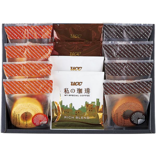 【香典返し 送料無料】 スイーツ ギフト お菓子 洋菓子 焼き菓子 セット 詰め合わせ バウムクーヘン 珈琲 ドリップ コーヒー 個包装 食品 食べ物 常温 引き出物 四十九日 引出物 お返し 喪中 法事 お供え物 満中陰志 忌明け 49日 挨拶状 粗供養 品物 お礼 BCT-CE