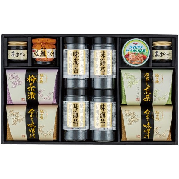 【香典返し 送料無料】 海苔 ギフト 味付海苔 味のり 卓上のり セット 有明海産 有明産 一番摘み 惣菜 詰め合わせ ゆかり屋本舗 食品 引き出物 四十九日 引出物 お返し 喪中 法事 お供え 初盆 満中陰志 忌明け 49日 挨拶状 粗供養 品物 お礼 EU-50R (7)のサムネイル