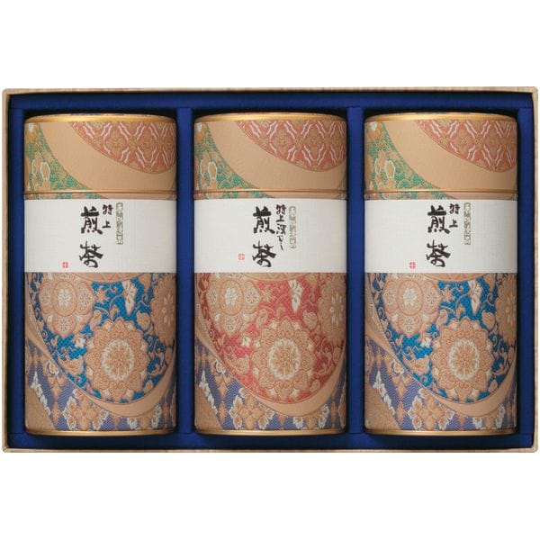 ●商品名/静岡銘茶 茶匠撰 詰合せ●商品内容/特上深蒸し煎茶 (80g)×1、特上煎茶(80g)×2●箱サイズ/約18.8×27.2×8.5cm●賞味期限/製造日より1年日本一のお茶の生産地、静岡で育まれた珠玉の味わいを大切なあの方へ。収穫された茶葉を一枚一枚丁寧に選び心をこめて仕上げられた逸品です。※メーカー都合により、デザイン・内容等が変更になる場合がございます。 香典返し専門店 ジャストハートのオンラインショッピング(通信販売)では、香典返しで先様に喜ばれるこだわりのギフトを多数ご用意しております。 今人気のカタログギフトやお買い得商品も多数掲載。数量限定の最大60%OFF商品もございます。のし紙や包装紙など豊富なギフトオプションをご選択可能。企業・法人様の大量注文にも丁寧にご対応させて頂きます。年賀欠礼の喪中ハガキや法要案内ハガキなどの無料印刷サービスや香典帳や名簿の整理も大変便利でお得です。香典返し以外にも様々な用途にご対応いたしますので、何なりとお尋ね下さい。