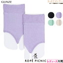 GUNZE(グンゼ)ロペピクニック レディース オープントゥソックス 2本指タイプ 総丈約15cm 年間 RPX513