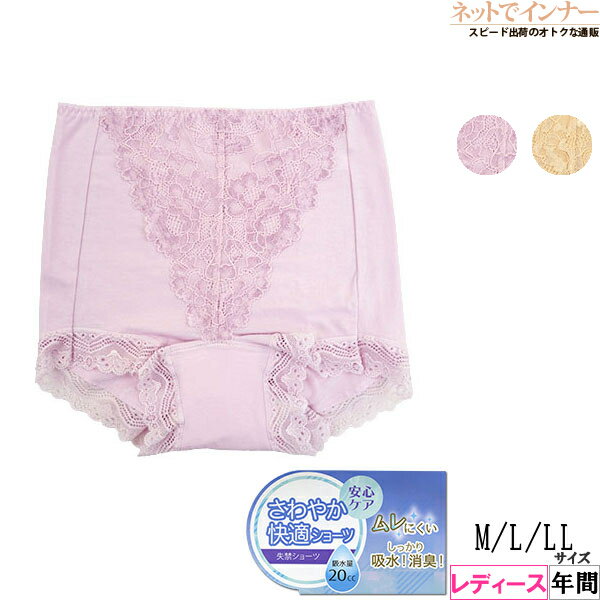 レディース さわやか快適ショーツ(失禁ショーツ) 年間 SKS1903[M、L、LLサイズ]