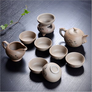 【煎茶道具　煎茶器セット】茶器セット/ポット/カップ/茶壷セット/中国茶器セット/湯呑み/急須/陶器/ギフト/プレゼント/贈り物/愉悦 便利グッズのお店ジャストジャパン