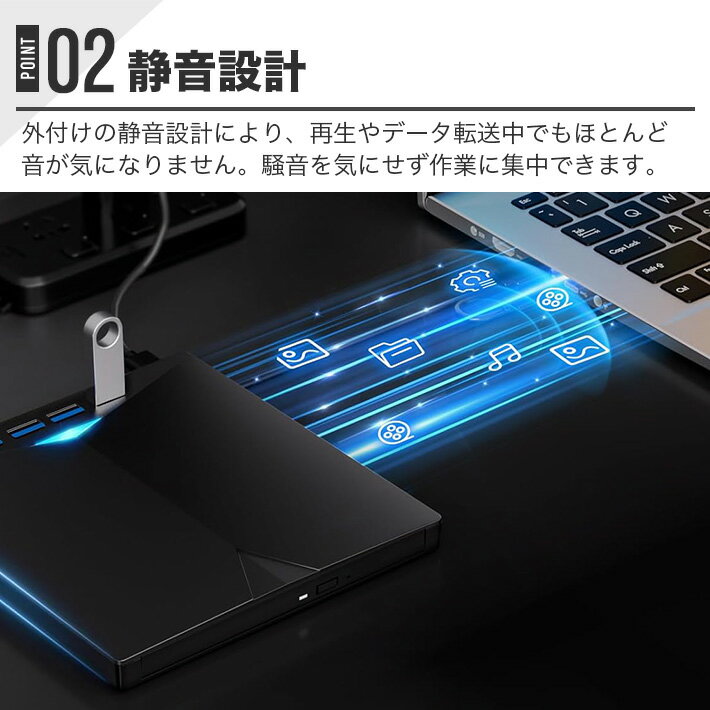 �֥롼�쥤�ɥ饤�� ���դ� DVD�ɥ饤�� 6X USB3.0/Type-C�ݡ��� ���� ���� CD/DVD�ɼ衦�񤭹��� �ݡ����֥�Blu-ray�ץ졼�䡼 Windows XP/7/8/10/11 MacOS�б� MacBookPC ���ܸ������� ��