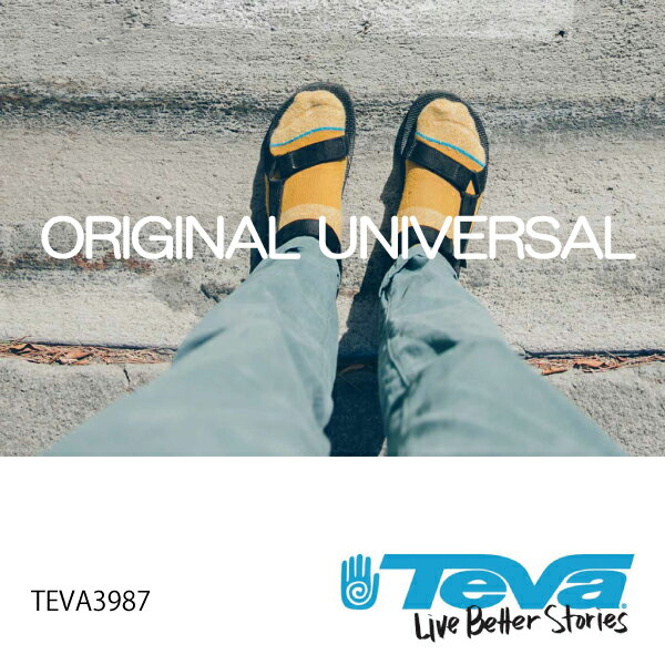 【TEVA】ORIGINAL UNIVERSAL BLACK テバ オリジナル ユニバーサル レディース 1003987 黒白 サンダル おしゃれ 贈り物