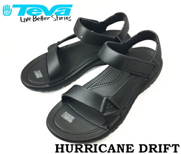 【TEVA】HURRICANE DRIFT BLACK テバ ハリケーンドリフト メンズ レディース 1100270 1102390 黒 サンダル おしゃれ 贈り物 海川 アウトドア スポーツサンダル EVA 軽量