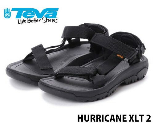 【TEVA】HURRICANE XLT 2 BLACK テバ ハリケーン レディース 黒 サンダル おしゃれ 贈り物 海川 アウトドア スポーツサンダル 軽量