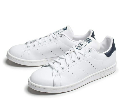 【adidas】STAN SMITH レディース メンズ 白スニーカー 通学靴 通勤靴 レディース 女性 ホワイト スタンスミス スニーカー ネイビー シンプル ローカット カジュアル シューズ ブランドスニーカー 通勤 通学 靴 おしゃれ きれいめ アディダス adidas Originals 白