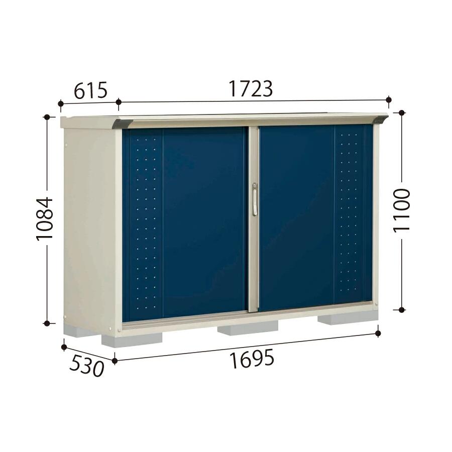【生活応援セール！】 GP-175DF グランプレステージ ジャンプ 間口169.5cm 奥行53cm 高さ110cm 全面棚タイプ 小型物置 タクボ物置(4.0)