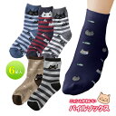 ニャンとかわいいパイルソックス6足入 レディース 靴下 猫 ソックス くつ下 冷え取り靴下 パイル編み 秋冬 防寒 あったか靴下