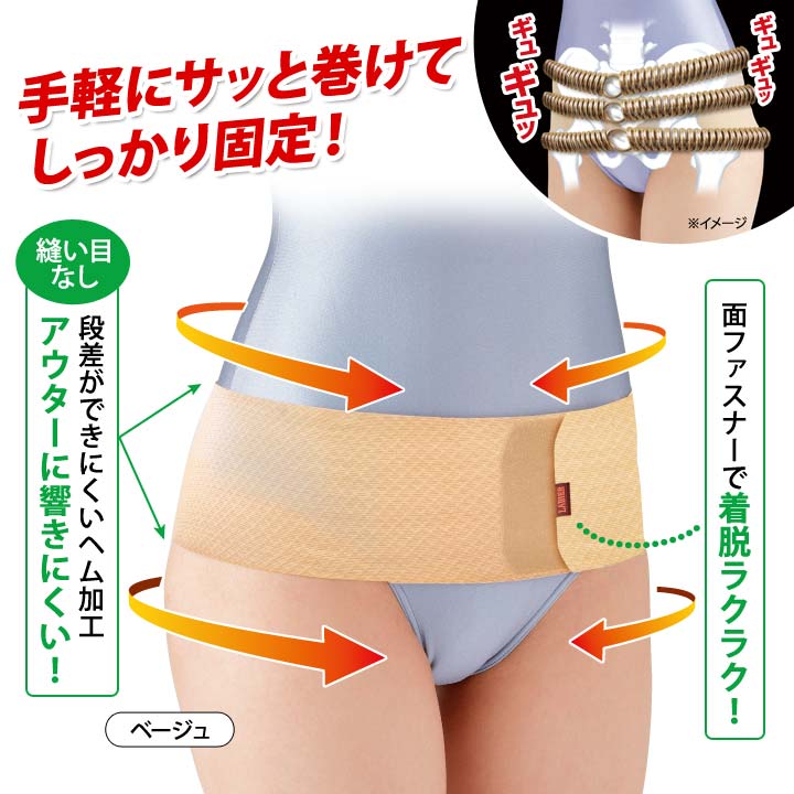 管理医療機器 極薄メッシュ磁気ベルト 日本製 男女兼用 サポーター 骨盤 股関節 ベ...