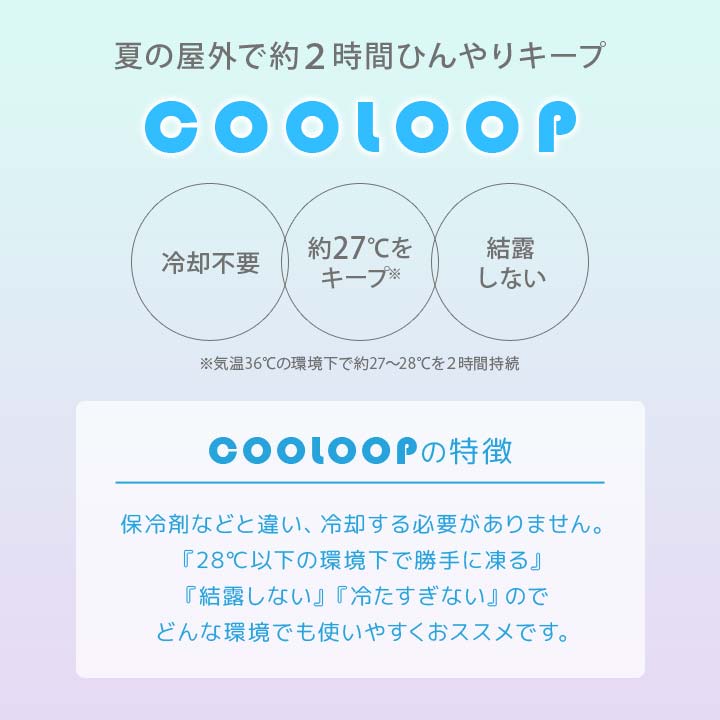 【Mサイズ】COOLOOP ネックリング 熱中症対策グッズ 冷却グッズ 男女兼用 首 冷却 ...