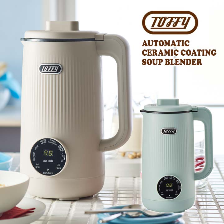 Toffy オートスープブレンダー(セラミックコートタイプ) K-AS2 家電 自動調理 混ぜる 刻 ...