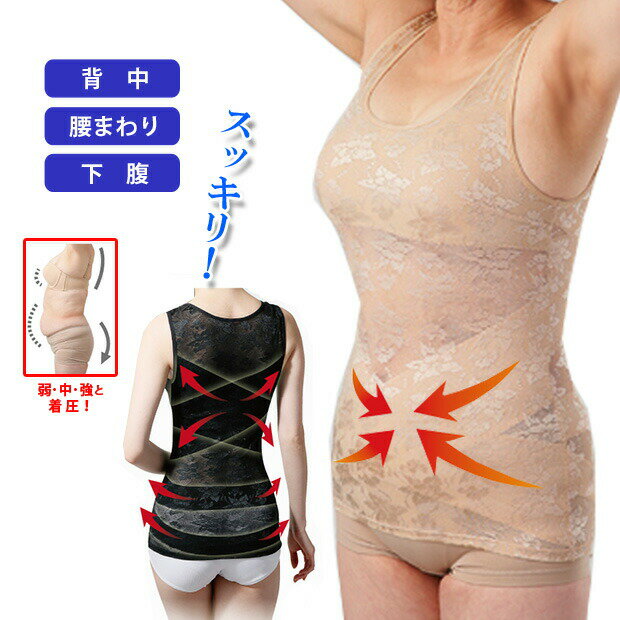 ドレスアップ姿勢フィットインナー ブラトップ ブラタンクトップ パッド付きインナー 補正下着 矯正下着 肌着 ノンワイヤー レディース 引き締め シェイプ【メー...