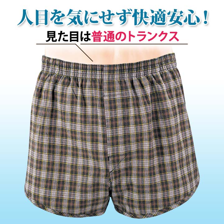 快適安心トランクス 2色組 失禁パンツ 尿漏れ...の紹介画像2