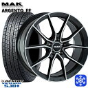 【取付対象】235/60R18 ベンツ GLCクーペ X253用 2022〜2023年製 ダンロップ ウィンターマックス SJ8+ MAK ARGENTO ガンメタリックミラー 18インチ 8.0J 5H112 +41 スタッドレスタイヤホイール4本セット 送料無料