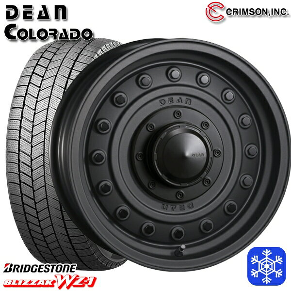 265/65R17 ハイラックス プラド 2025年製 ブリヂストン ブリザック WZ1 クリムソン ディーンコロラド MC 17インチ 8.0J 6H139.7 送料無料 冬タイヤホイール4本セット