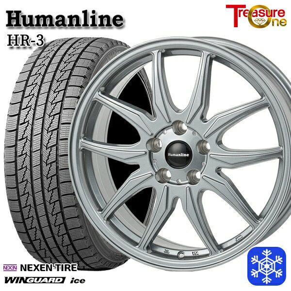 205/65R16 ヤリスクロス 10アルファード 2024〜2025年製 ネクセン ウィンガードアイス トレジャーワン ヒューマンライン HR3 DS 16インチ 6.5J 5H114.3 送料無料 冬タイヤホイール4本セット