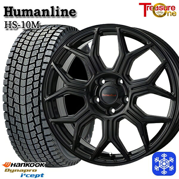 175/80R15 パジェロミニ 2025年製 ハンコック ダイナプロアイセプト RW08 トレジャーワン ヒューマンライン HS10M BK 15インチ 6.0J 5H114.3 送料無料 冬タイヤホイール4本セット