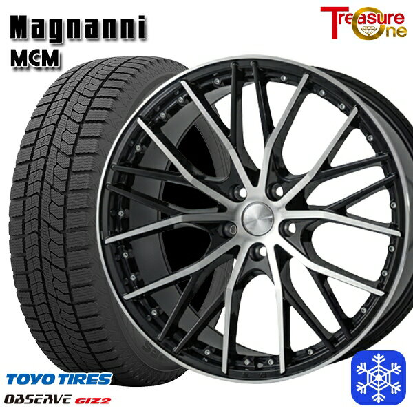 215/45R18 リーフ カムリ 2025年製 トーヨー オブザーブ ギズ2 トレジャーワン マグナーニ MCM 18インチ 7.5J 5H114.3 送料無料 冬タイヤホイール4本セット