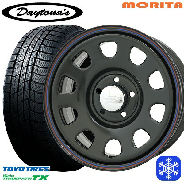 215/70R16 100Q デリカD5 2025年製 トーヨー ウィンタートランパス TX MRT DAYTONA'S G2 デイトナズ ブラック 16インチ 7.0J 5H114.3+33 送料無料 冬タイヤホイール4本セット