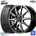 【取付対象】155/65R13 モコ ルークス 2020〜2021年製 HANKOOK ハンコック W626 MID シュナイダー SLS メタリックグレー 13インチ 4.0J 4穴 100 スタッドレスタイヤホイール4本セット 送料無料