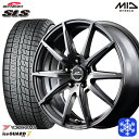 【取付対象】195/65R15 ノア ヴォクシー 2021〜2022年製 ヨコハマ アイスガード IG70 MID シュナイダー SLS メタリックグレー 15インチ 6.0J 5穴 114.3 スタッドレスタイヤホイール4本セット 送料無料