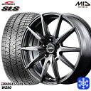 【取付対象】195/65R15 ノア ヴォクシー 2022年製 ブリヂストン ブリザック WS90 MID シュナイダー SLS メタリックグレー 15インチ 6.0J 5穴 114.3 スタッドレスタイヤホイール4本セット 送料無料